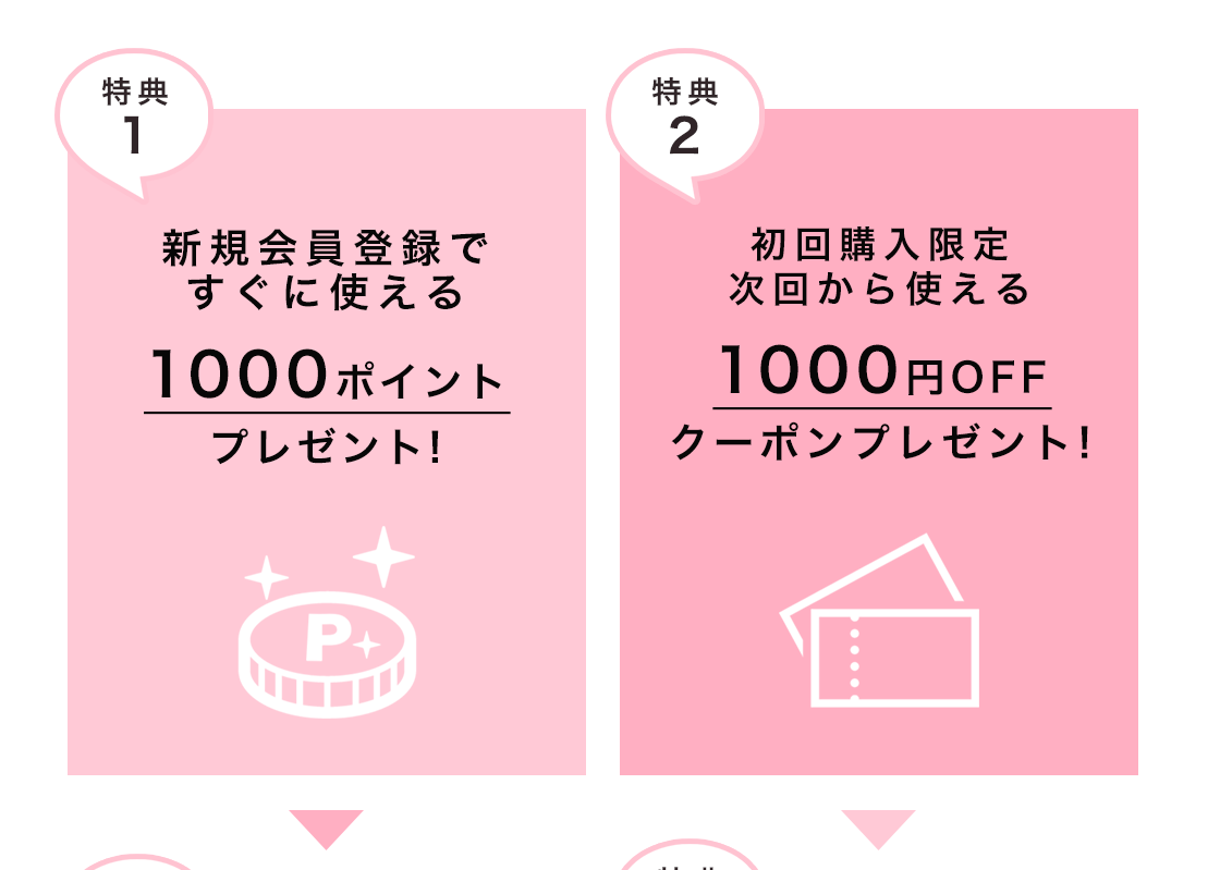 新規会員登録のお得な特典1